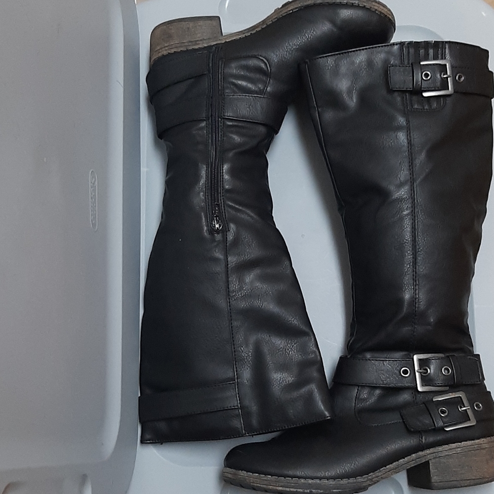 Women's Black Riding Boots